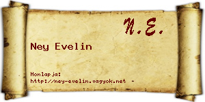 Ney Evelin névjegykártya